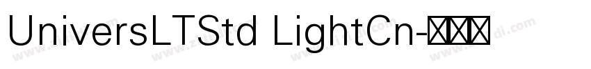 UniversLTStd LightCn字体转换